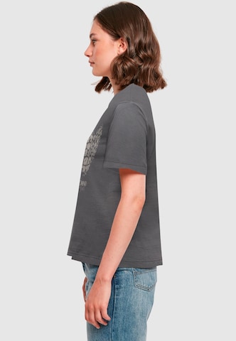 Merchcode Shirt 'Leopard Heart' in Grey