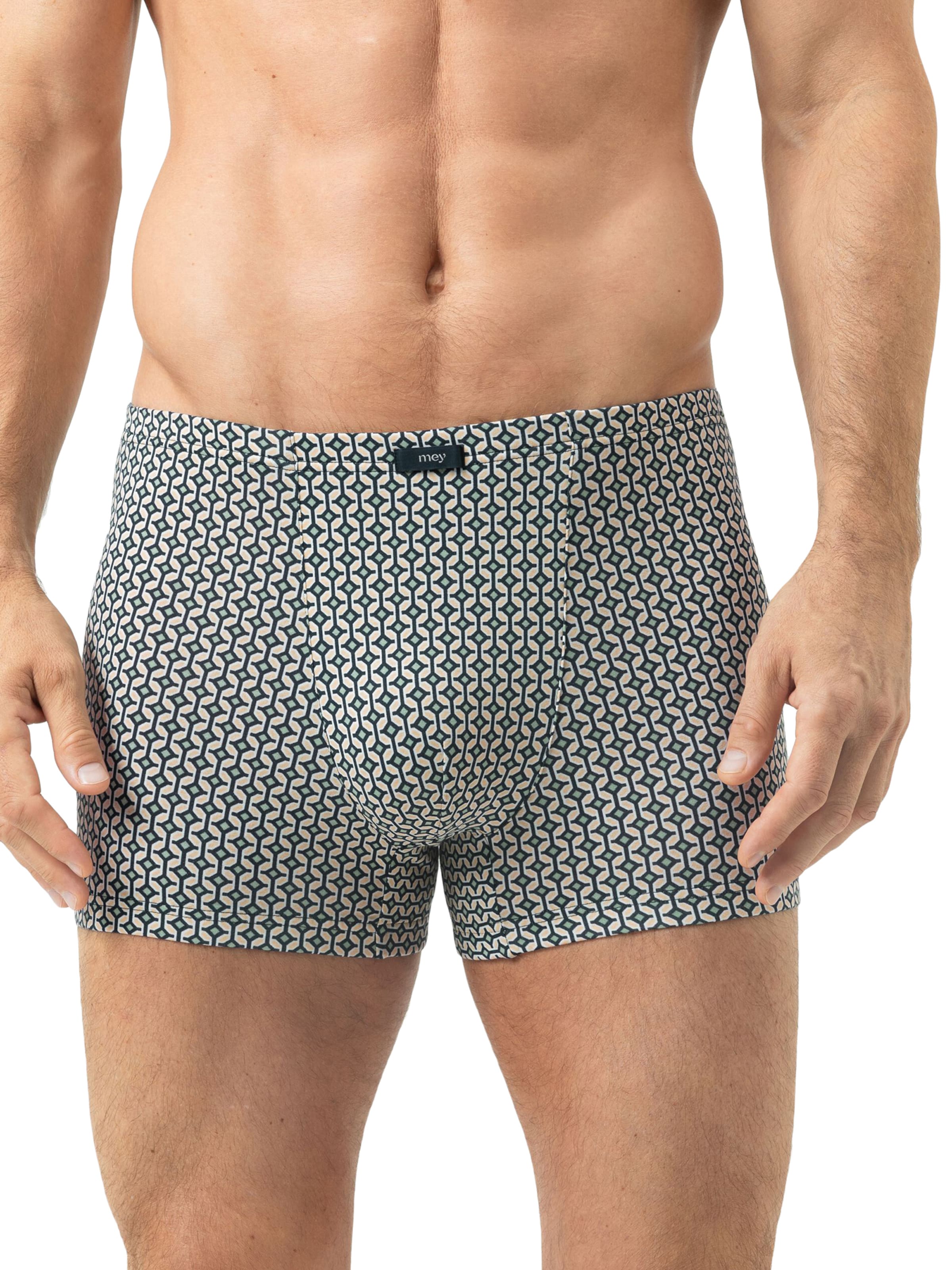 Mey Boxer shorts 'Lemon Weave' in Yellow: front
