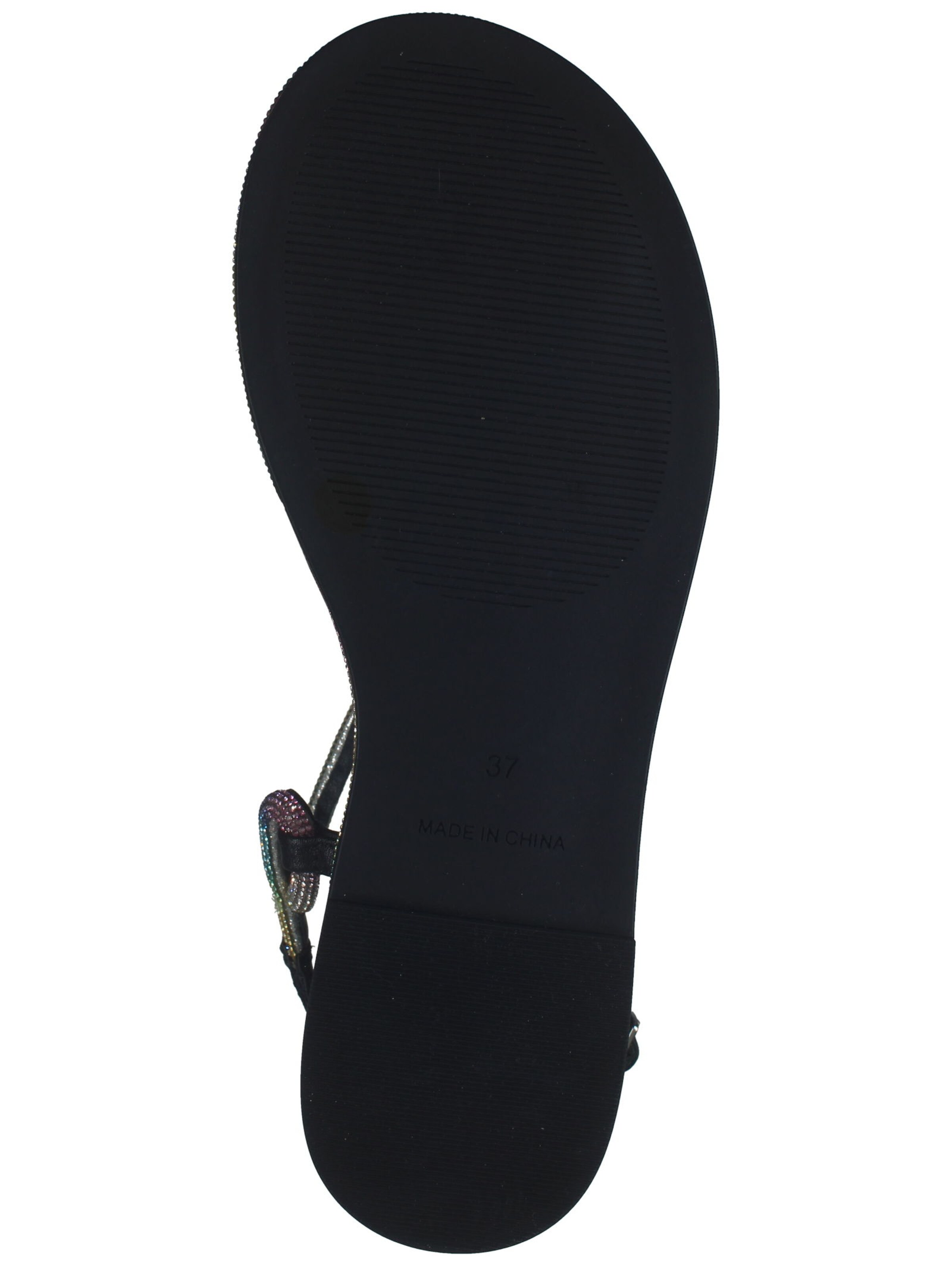 Tongs LA STRADA en noir