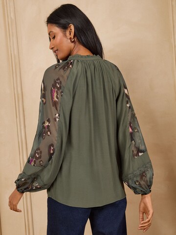 Camicia da donna di love & roses in verde