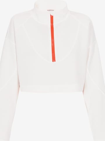 myMo ATHLSR Collegepaita 'Fashion Look' värissä valkoinen: etupuoli