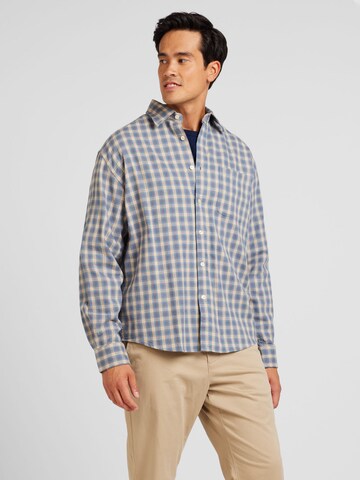NN07 Regular fit Button Up Shirt 'Deon 5465' in Blue: front