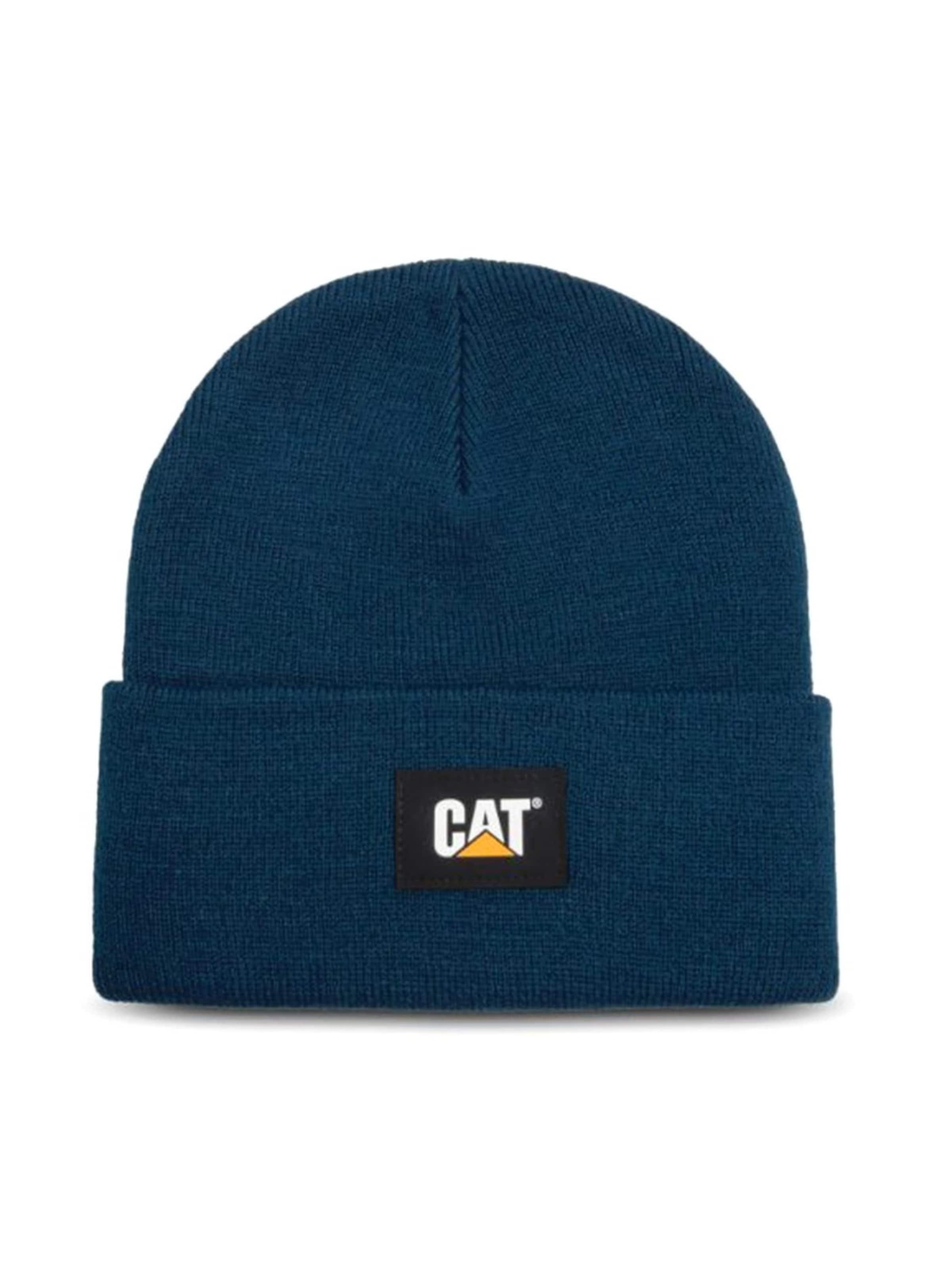 CAT Beanie 'Label Cuff Beanie' in Blue: front