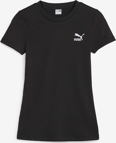PUMA T-shirt en noir / blanc, Vue avec produit