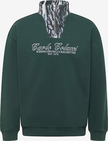 Sweat-shirt 'Favaro' Carlo Colucci en vert : devant