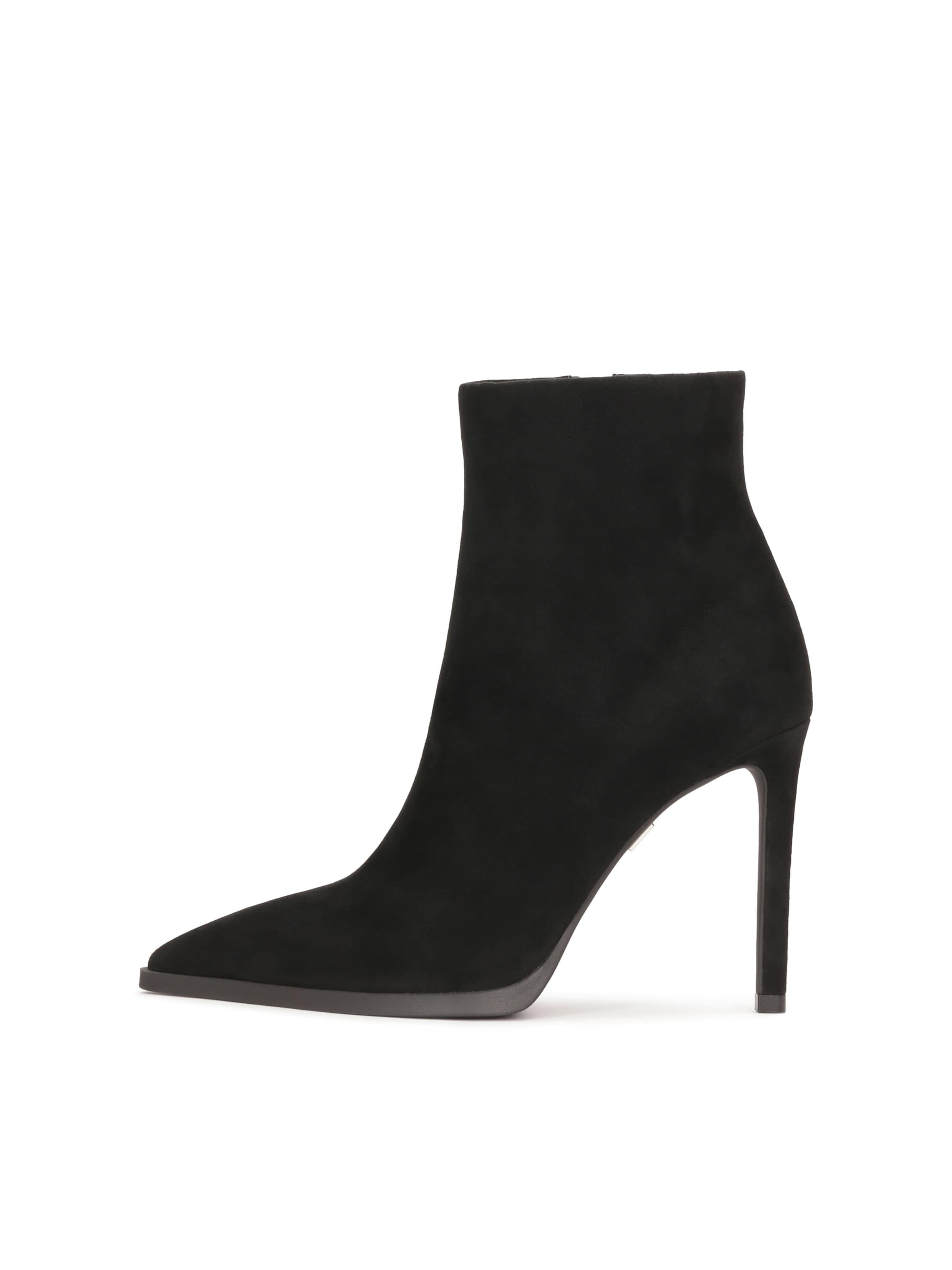 Botine de la Kazar pe negru: față