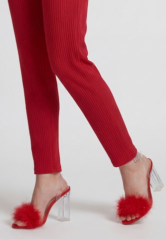 faina - Slimfit Leggings en rojo