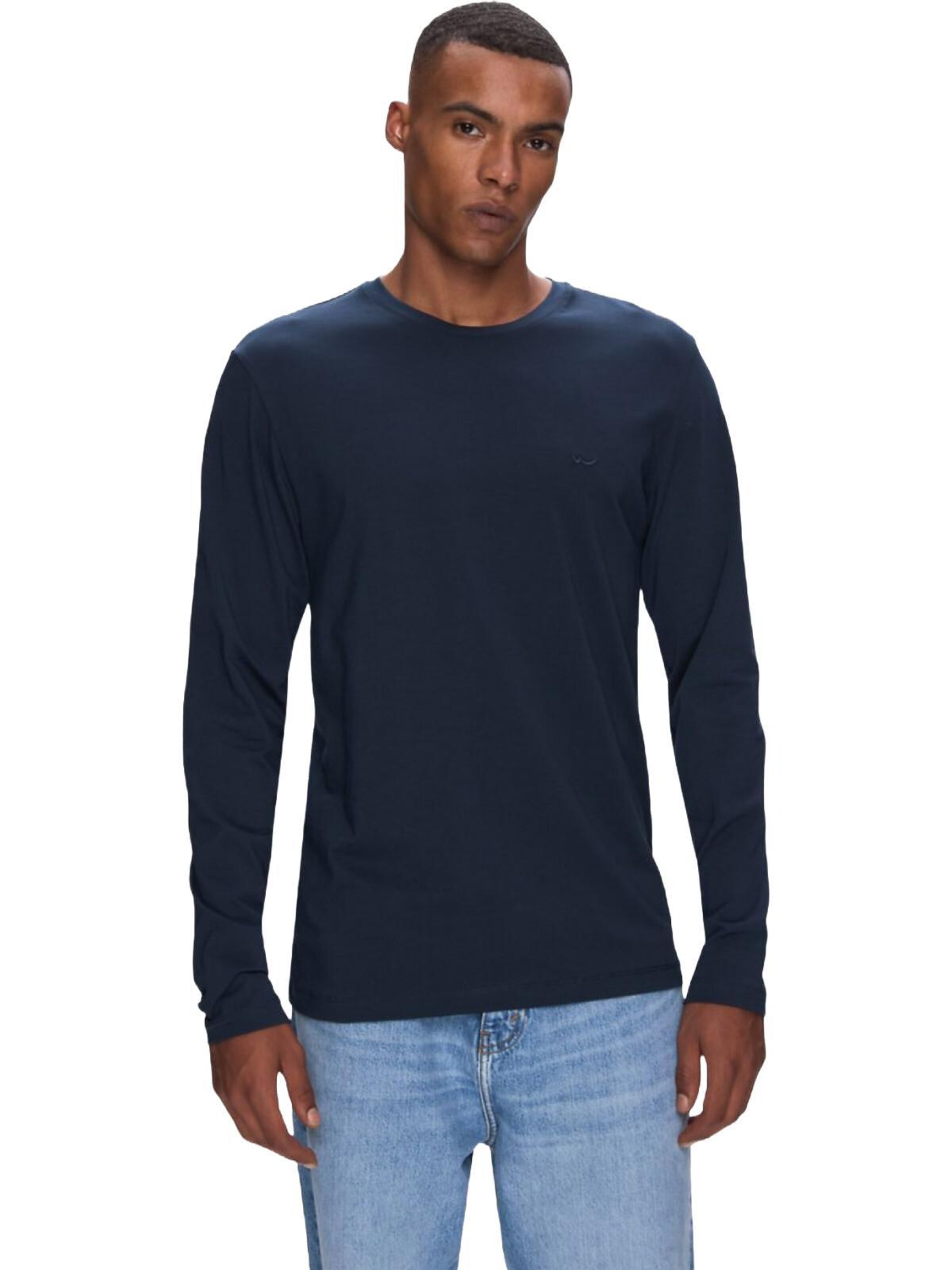 Maglietta 'LTB Jeans Herren Basic Sweatshirt' di LTB Jeans in blu: frontale