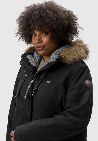 Ragwear Winterparka 'Tawny' in Schwarz