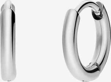 Lucardi Ohrringe 'Glitzerndes Basic' in Silber: Vorderseite