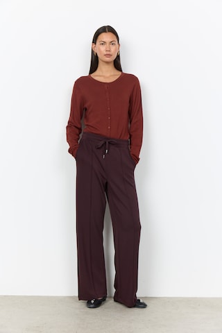 Soyaconcept - Pierna ancha Pantalón 'Banu 265' en marrón