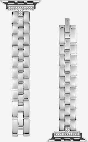 Ted Baker Digital Watch 'Apple Bands' in Silver: front