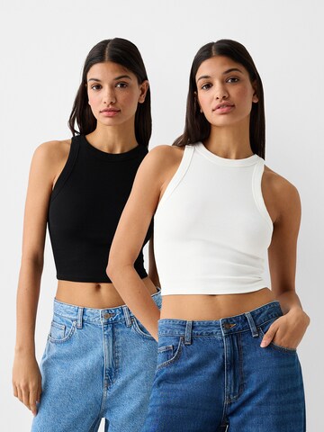 Bershka Top in Schwarz