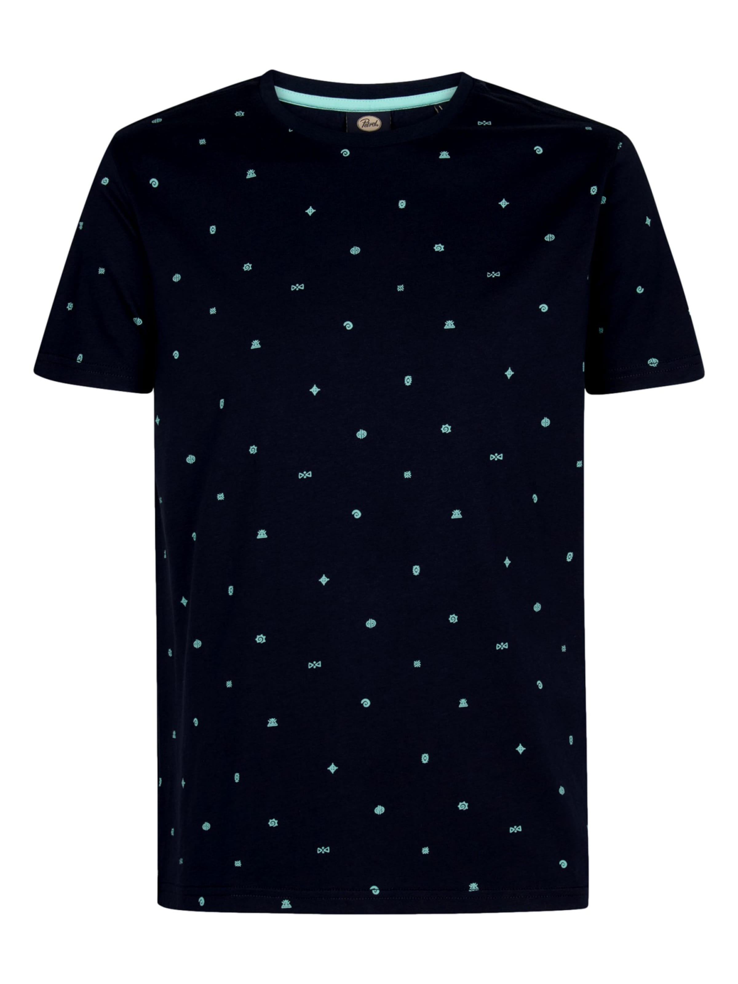 T-Shirt Petrol Industries en bleu : devant