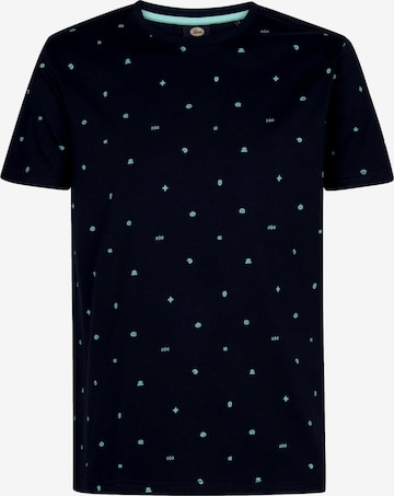 T-Shirt Petrol Industries en bleu : devant