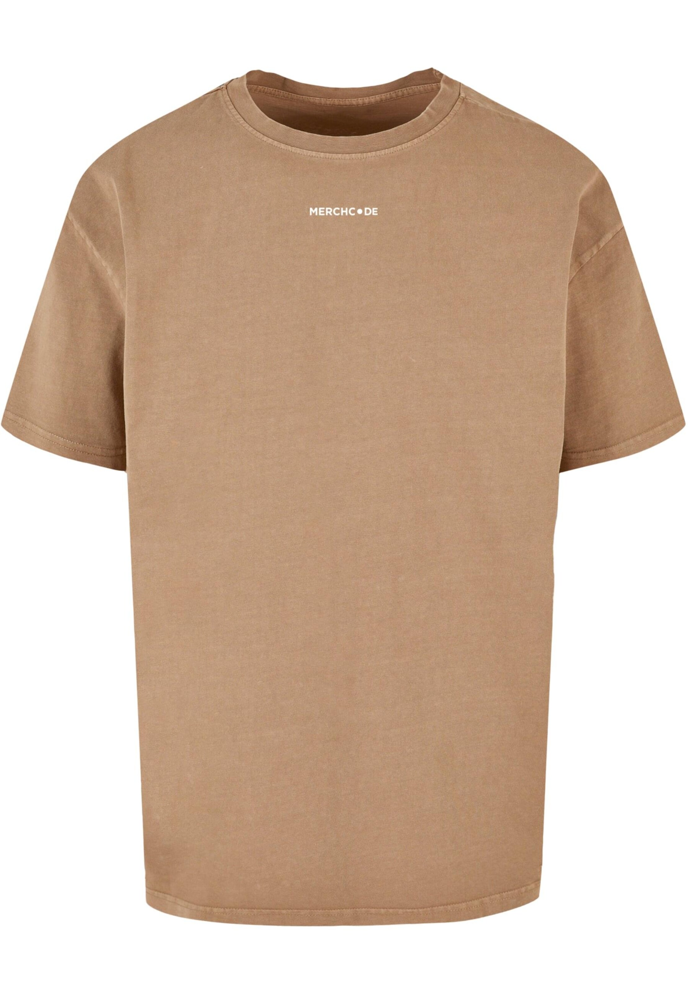 Merchcode T-Shirt ' Essentials New Generation' in Beige: Vorderseite
