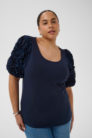 KAFFE CURVE - Camiseta 'KCLinda' en azul