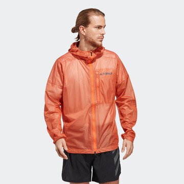 ADIDAS TERREX Athletic Jacket 'Agravic' in Orange: front