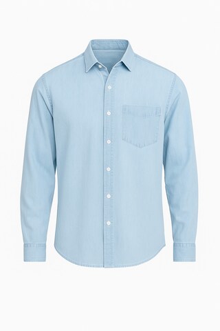 Chemise Ombre en bleu : devant