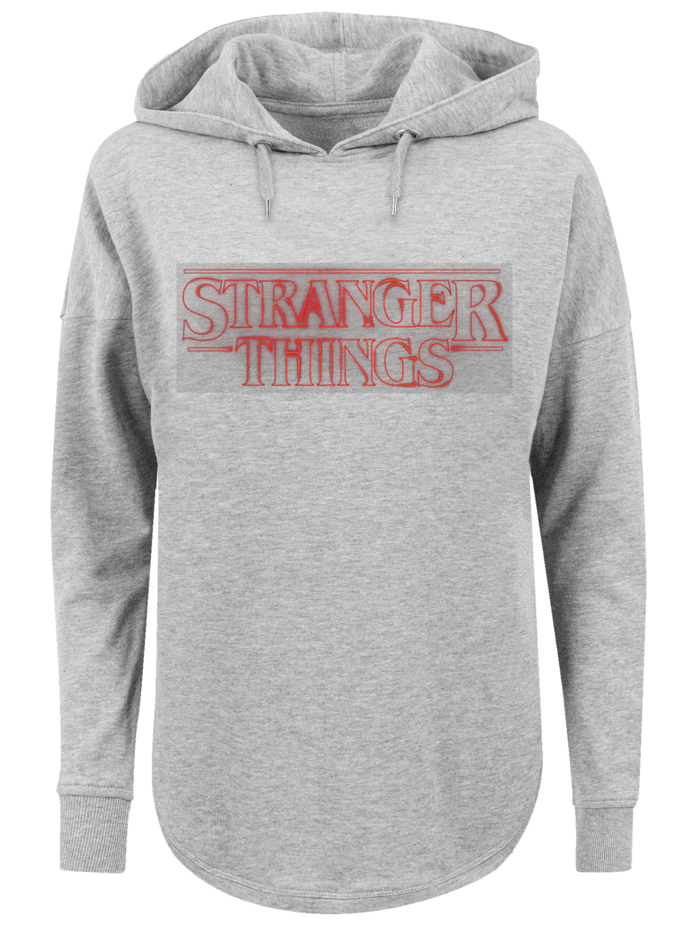 Sweat-shirt 'Stranger Things Netflix TV Series' F4NT4STIC en gris : devant