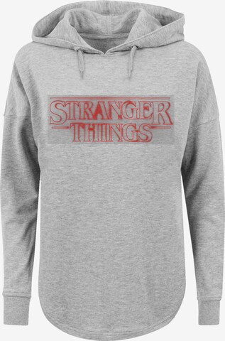 Sweat-shirt 'Stranger Things Netflix TV Series' F4NT4STIC en gris : devant