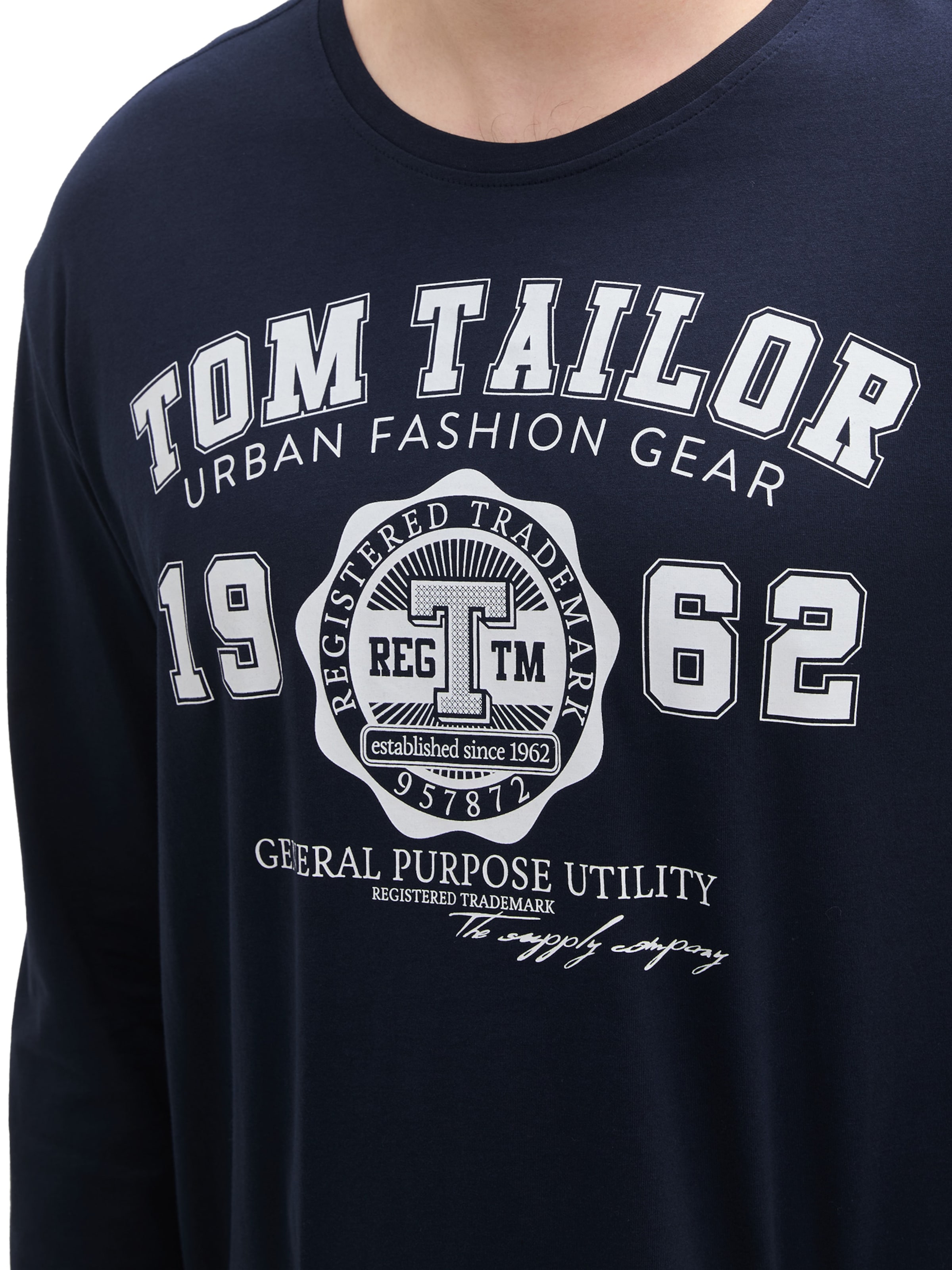 TOM TAILOR Men + Tričko – modrá