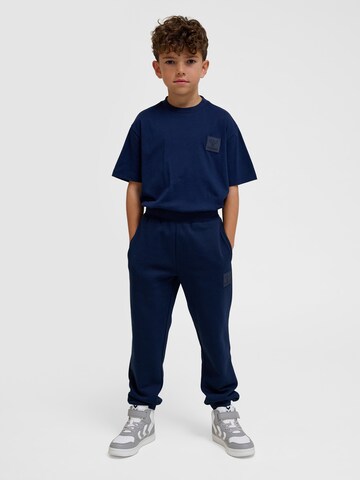 Hummel Tapered Broek 'Clean Adjustable' in Blauw