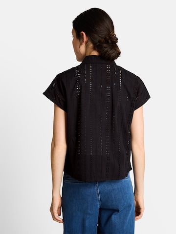 TOM TAILOR DENIM Bluse in Schwarz