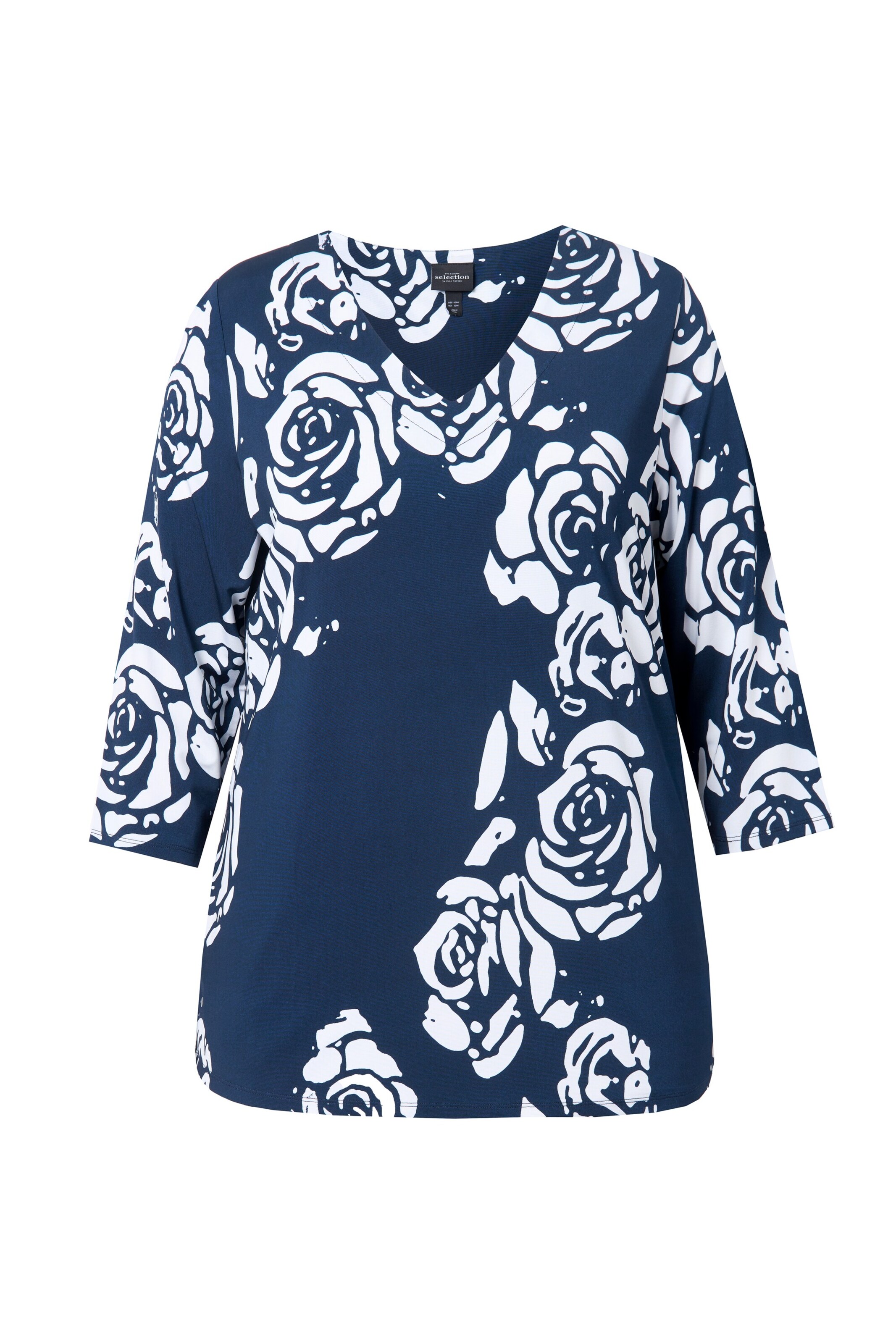 Ulla Popken Shirt in Blauw: voorkant
