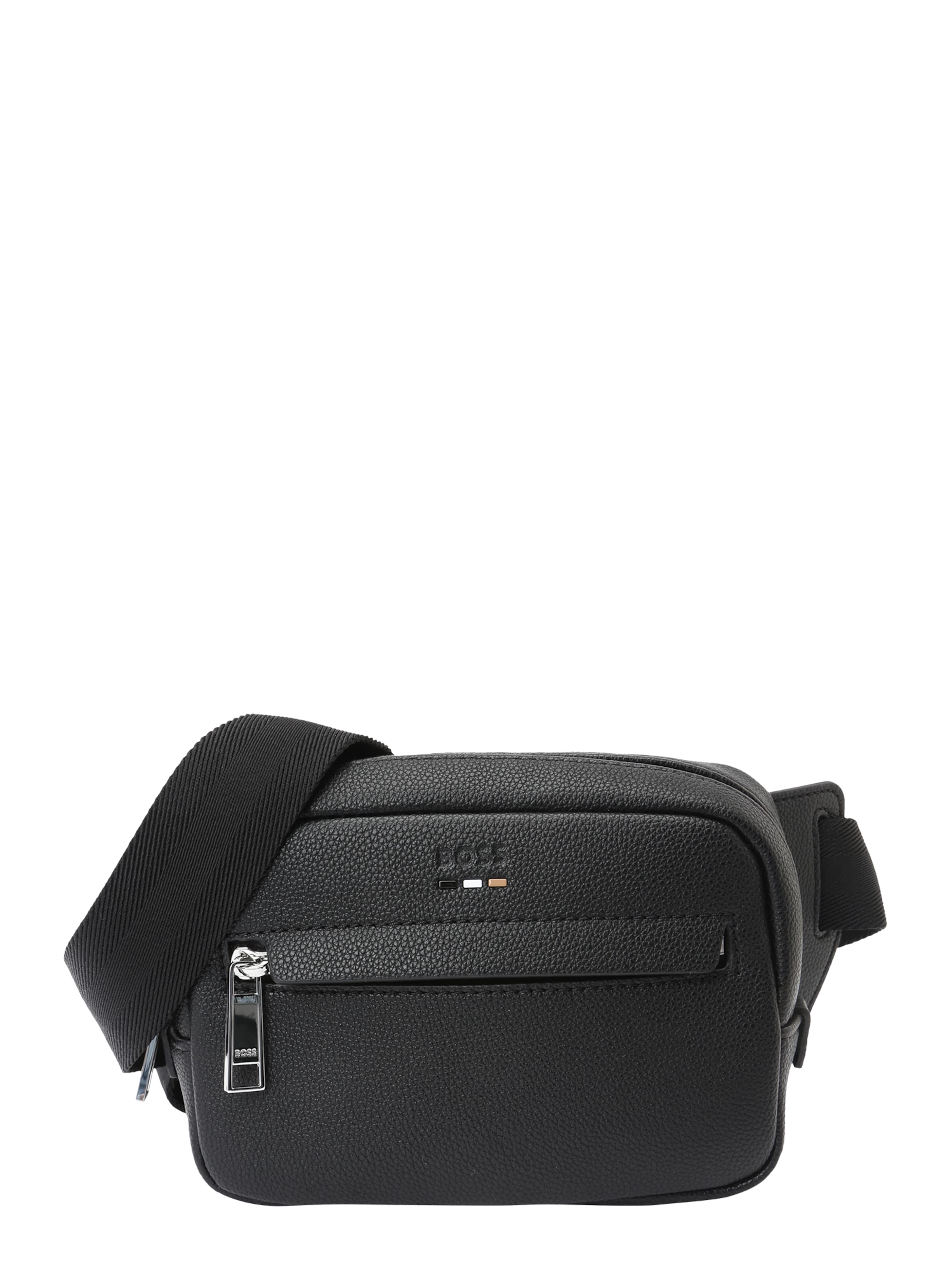 BOSS - Mala de ombro 'Ray' em preto: frente