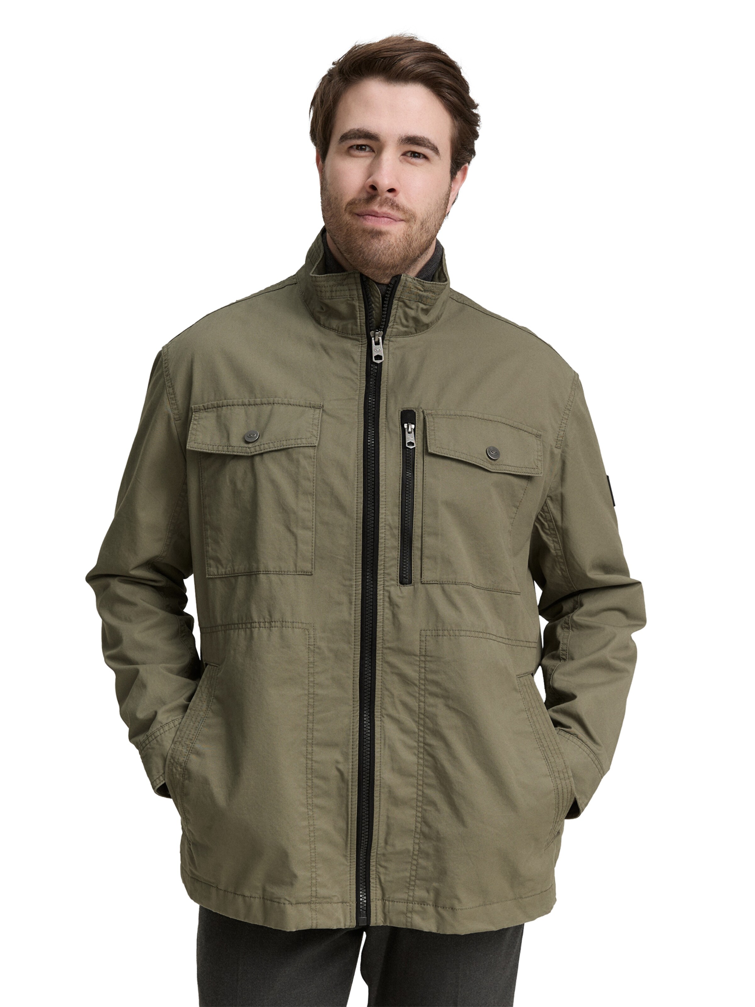 TOM TAILOR Men + Jacke in Grün: Vorderseite