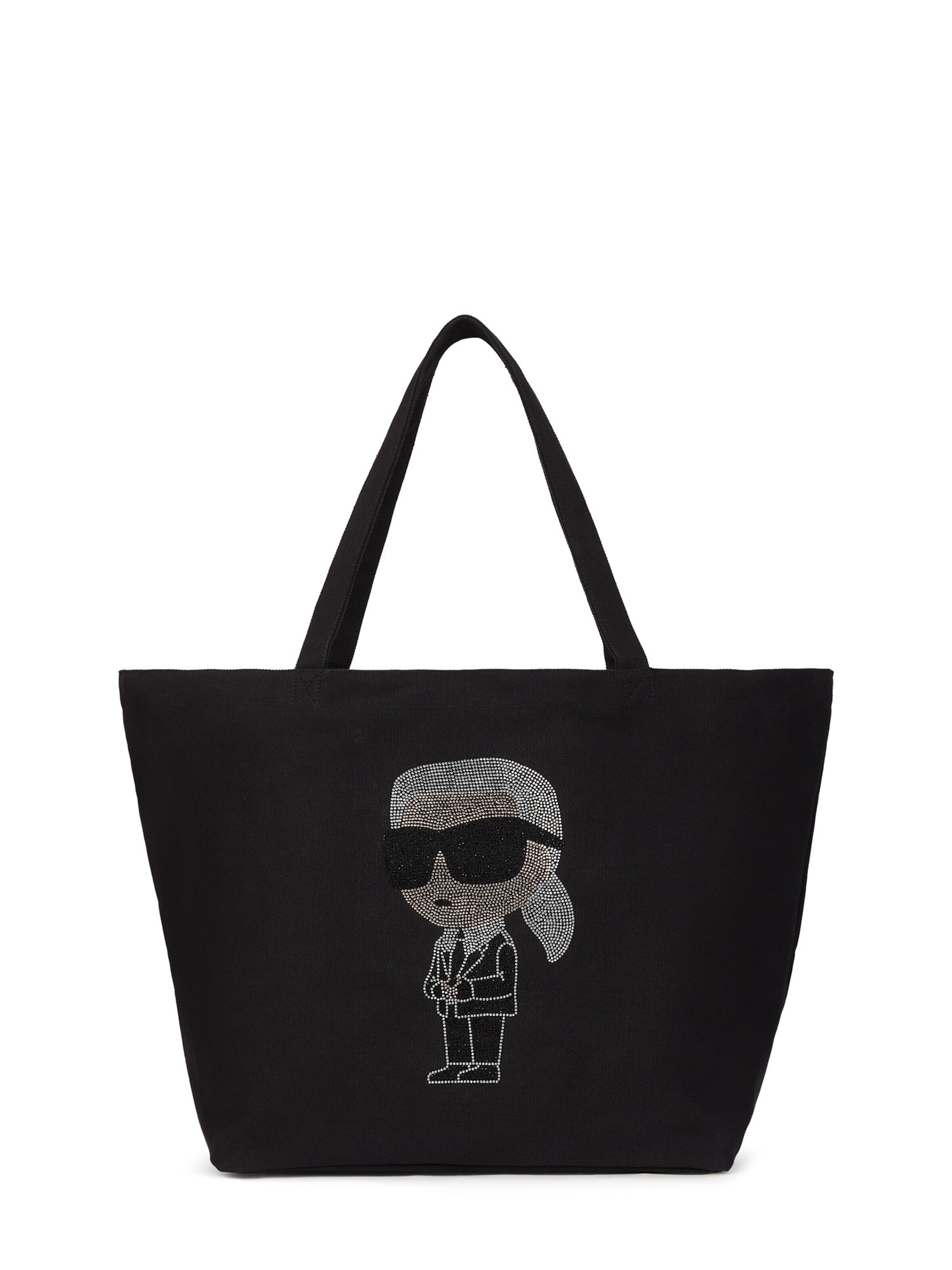 Karl Lagerfeld Shopper táska 'Ikon' - fekete: elől