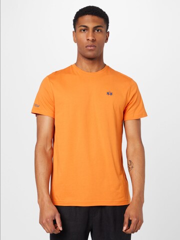La Martina Тениска в оранжево: отпред