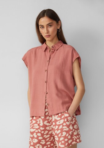 Chemisier QS en orange : devant