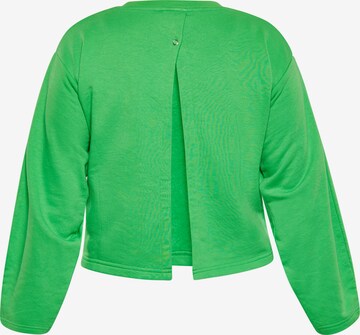 Sweat-shirt swirly en vert