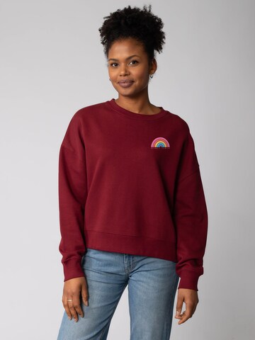 Watapparel Sweatshirt 'Women Power ' in Red: front