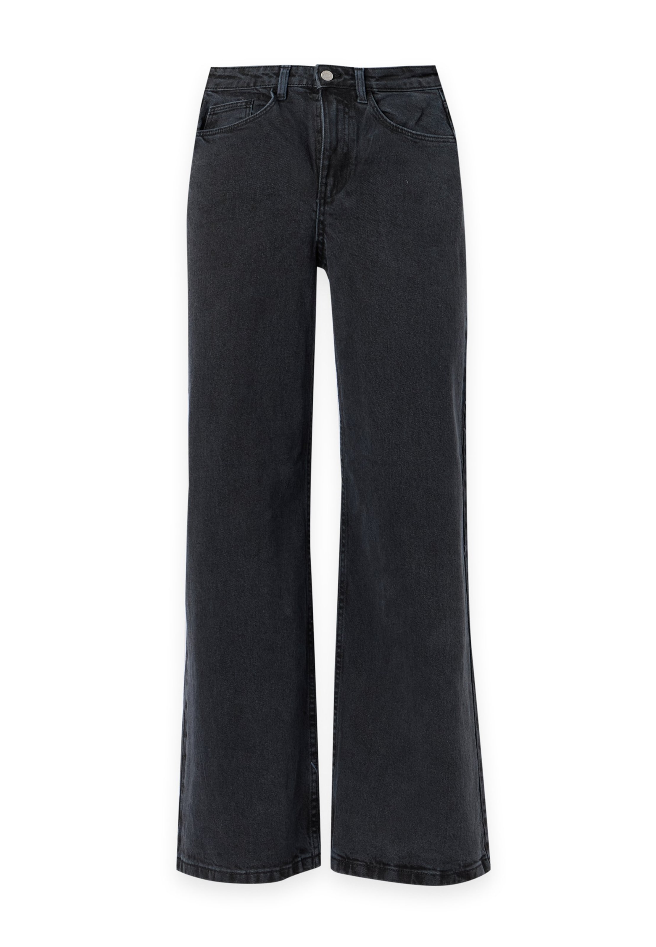 Vero Moda Petite Wide Leg Farkut 'VMTHEA' värissä harmaa: etupuoli
