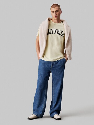 Wide Leg Jean Calvin Klein Jeans en bleu