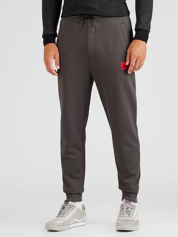HUGO Red - Tapered Pantalón 'Doak' en gris: frente
