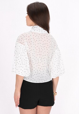 faina - Blusa em branco