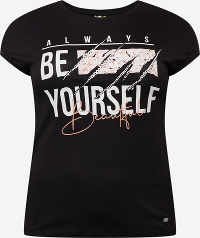 Key Largo T-shirt 'Deep Round' en abricot / rose ancienne / noir / blanc, Vue avec produit