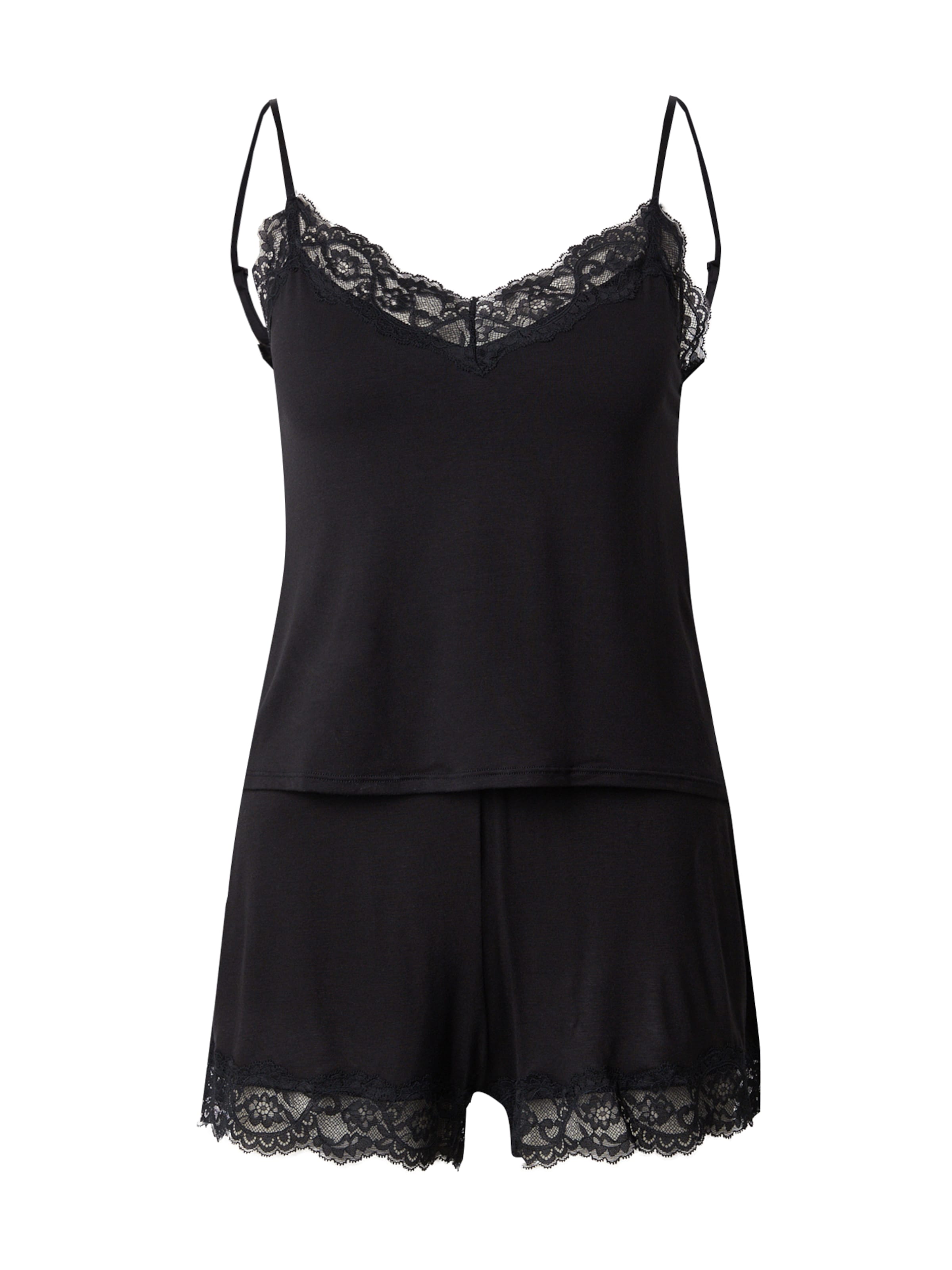 Hunkemöller Kort pyjamas i svart, Produktvy