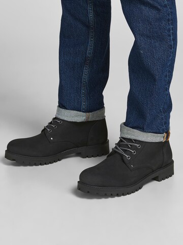 JACK & JONES Schnürboots 'Stoke' in Grau