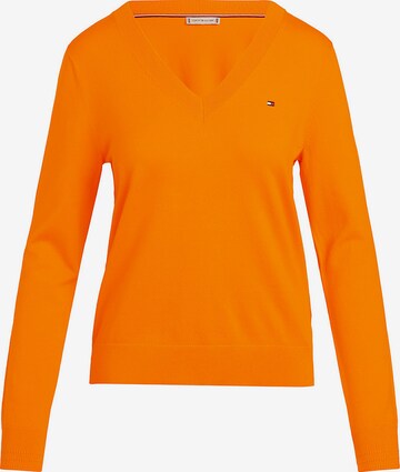 Pull-over TOMMY HILFIGER en orange : devant