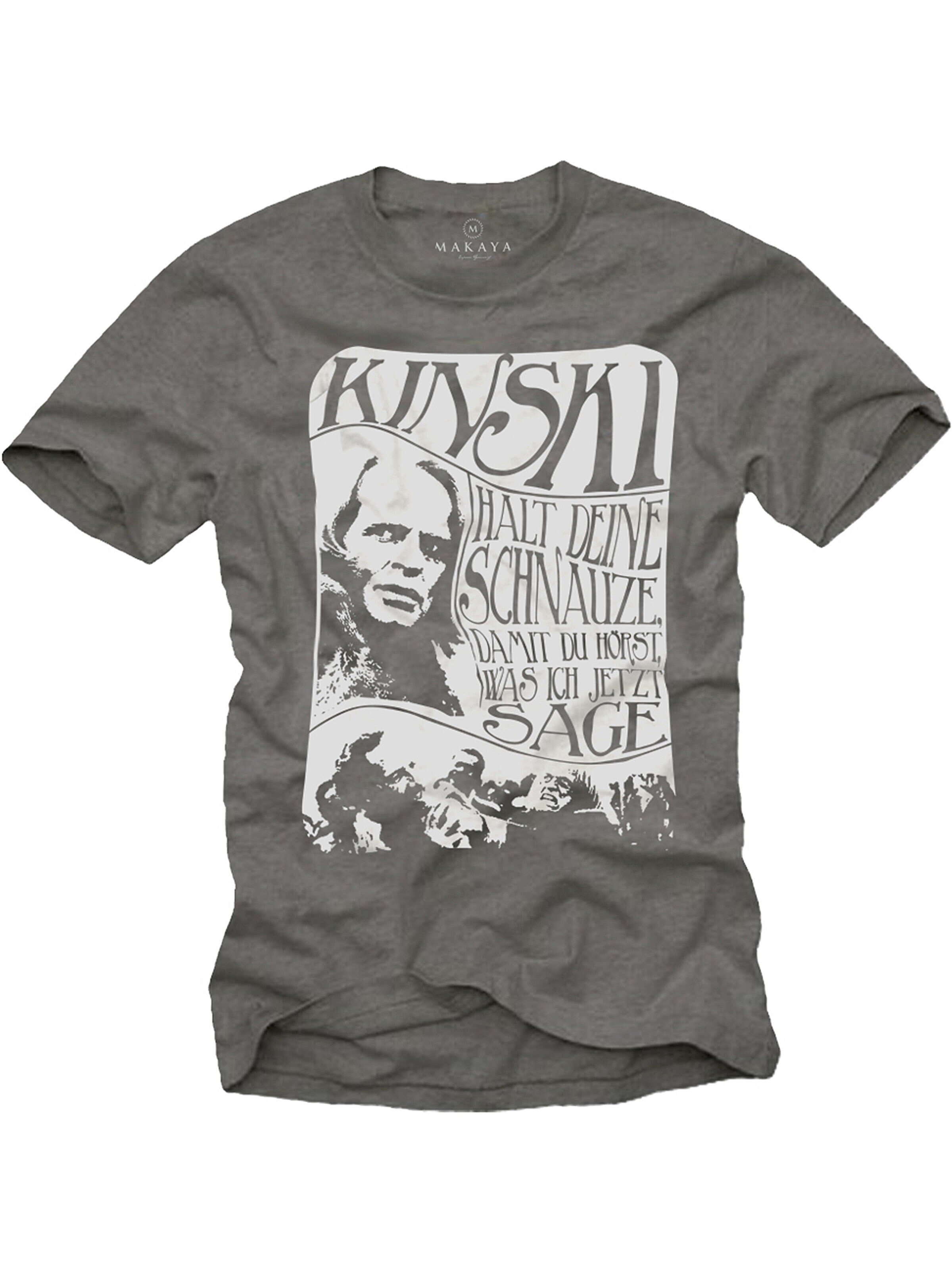 MAKAYA Shirt 'Schnauze' in Grey: front