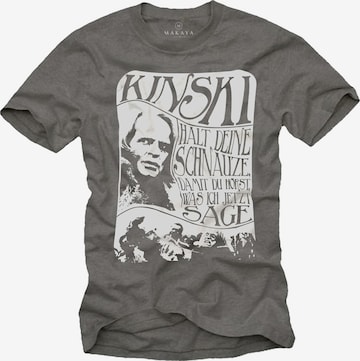 MAKAYA Shirt 'Schnauze' in Grey: front