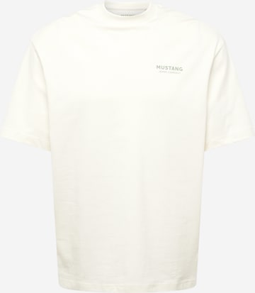 Maglietta 'ALVARADO' di MUSTANG in bianco: frontale