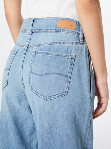 QS Wide Leg Jeans in Blau