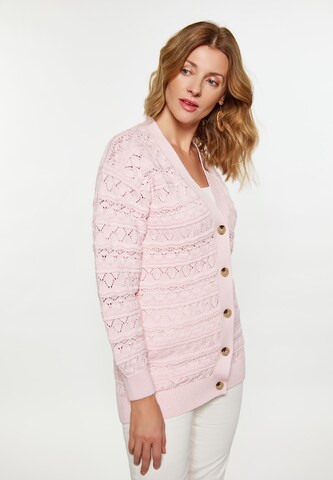 usha FESTIVAL Knit Cardigan in Pink: front