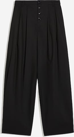 Bershka Barrel Cygaretki w kolorze czarny: przód